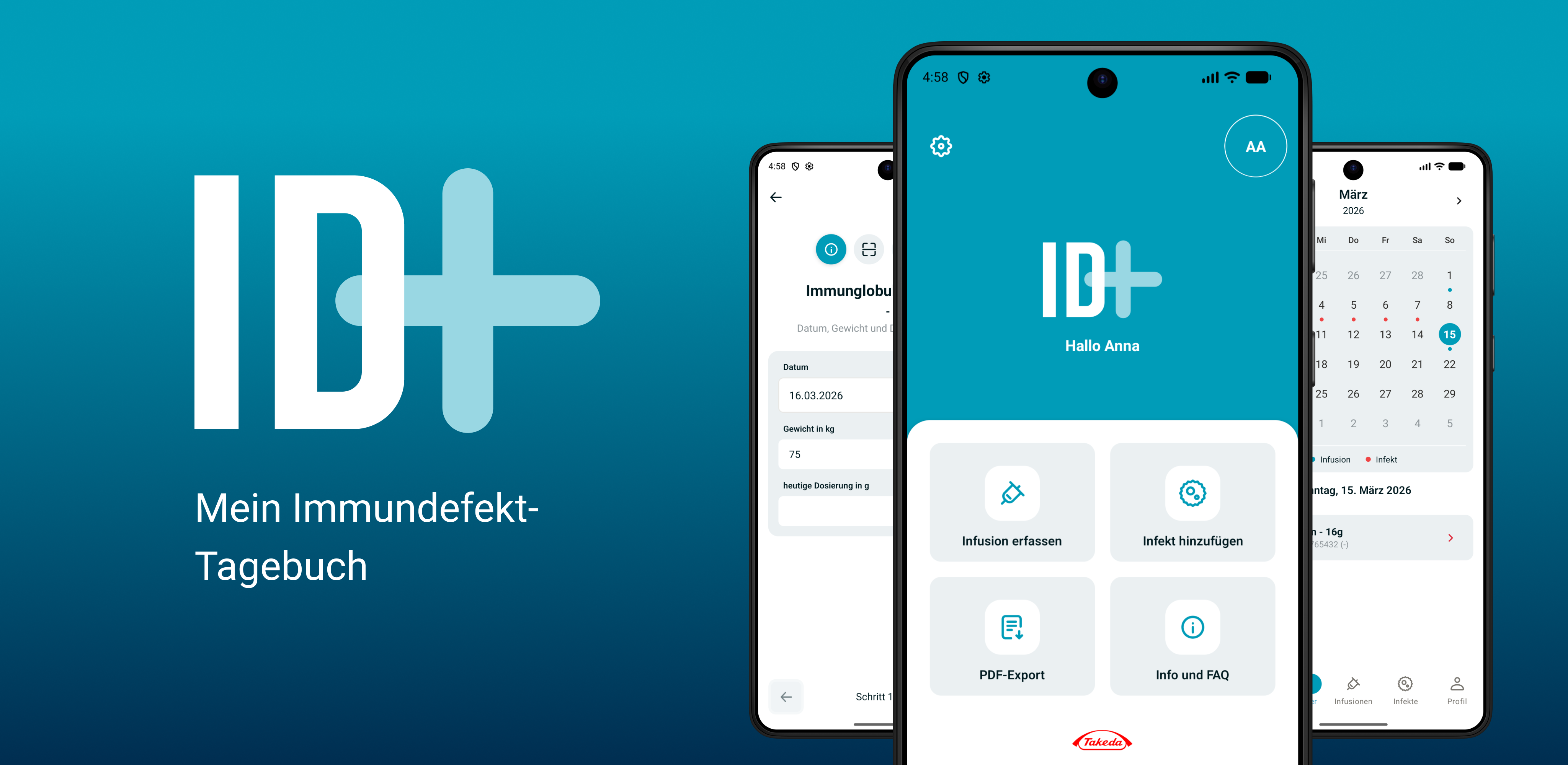 ID+ App 2.0 - Mein Immundefekt-Tagebuch